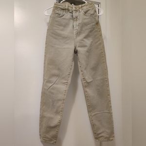 Zara light kaki green jeans